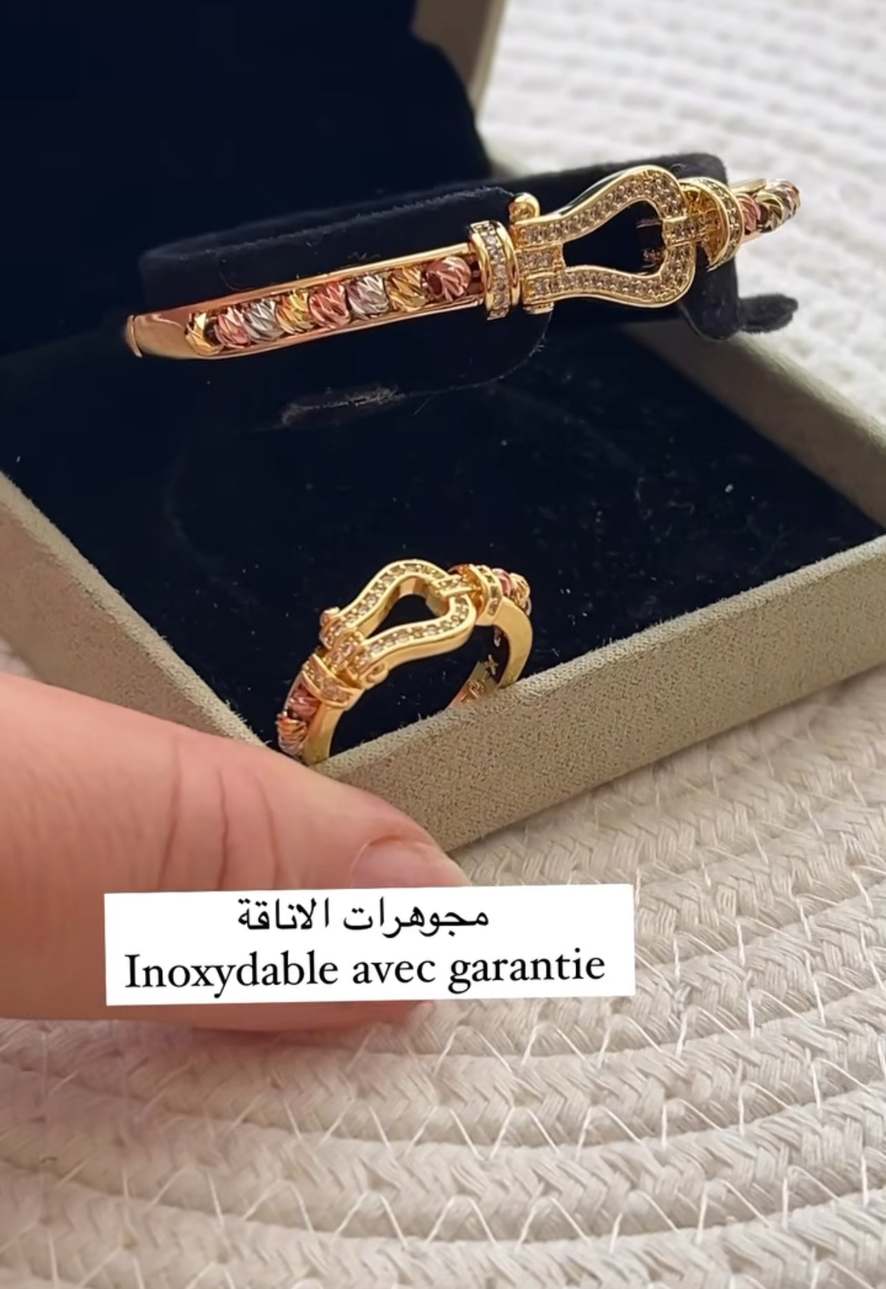 Bracelet avec bague tendance