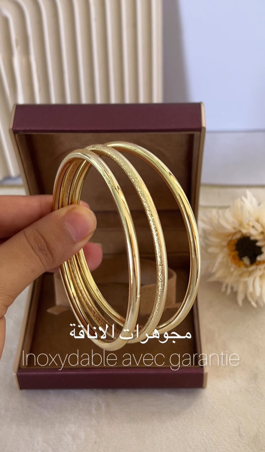 3 braclet dorées